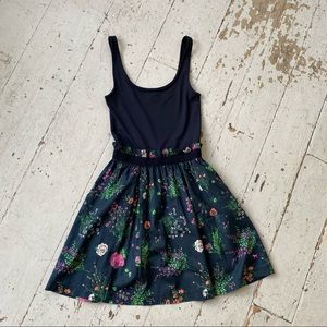 Pink Victoria's Secret Floral Pint Tank Sun Dress